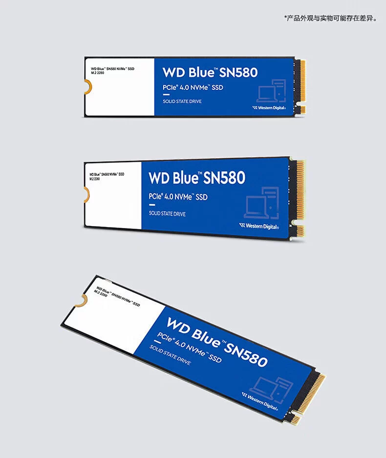 Western Digital Blue диск для ноутбука и ПК твердотельный накопитель SN580 500GB
