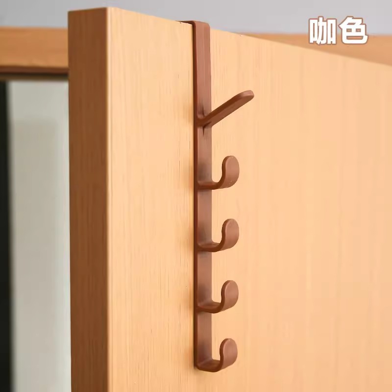Ganchos adhesivos de pared para cocina y baño, de seis filas, con 6 eslabones, sin taladro, sin rastro, al por mayor.