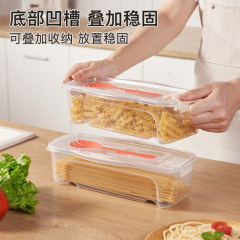 1300ML食品収納ボックスフォークスプーン付き冷蔵庫水切り蓋付き麺箱マイクロ波加熱練麺煮麺箱
