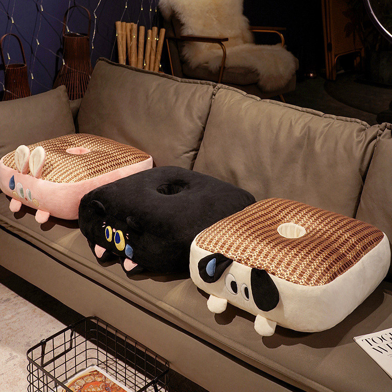 Cushion Household Floor Futon Floor Lazy Person Sitting Post Butt Thickeneded Rattan Mat Tatami Cushion Summer Cooling Mat Cushion Household Floor Futon Floor Lazy Person Sitting Post Butt Thickeneded Rattan Mat Tatami Cushion Summer Cooling Mat