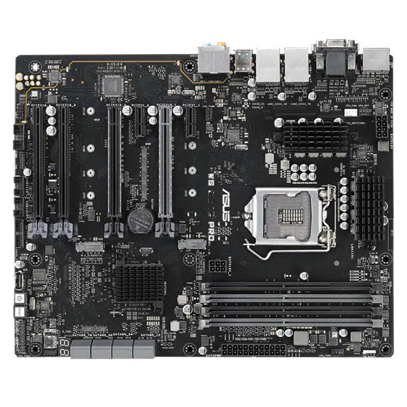 Совместимый рабочий станция Intel ASUS WS C246M Pro материнская плата поддерживает основную плату