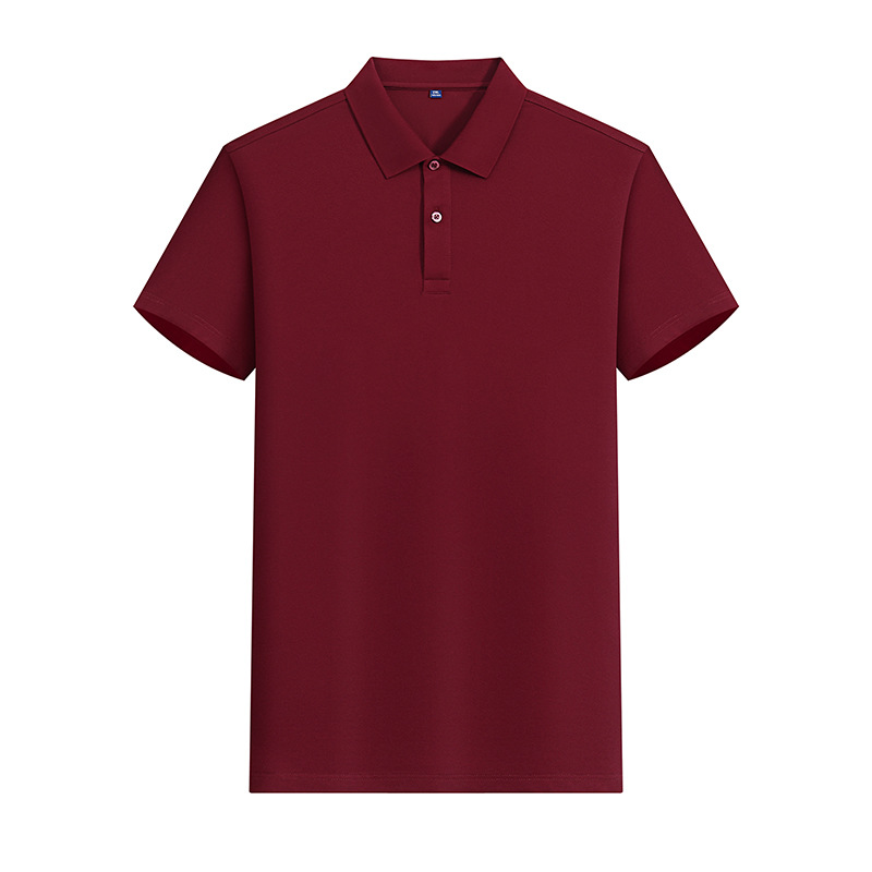 Camiseta POLO de color sólido CVC de 180g y 40 unidades con LOGO estampado, ropa de trabajo de manga corta, ropa de trabajo de verano hecha a medida, fabricante de ropa hecha a medida.