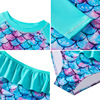 Children's swimwear for swimming, long sleeve, 3D, sun protection, European style