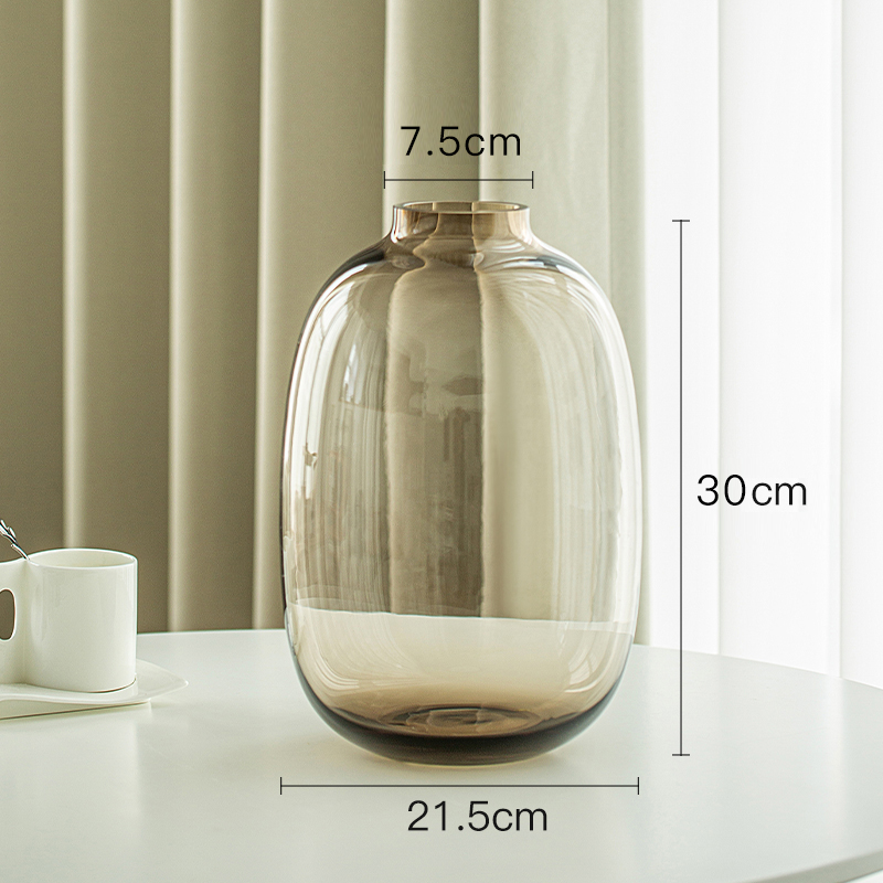 Floral de jardín decoración sala de estar vidrio de madera de estómago alto sentido de agua transparente reloj colgante hidroponía verde grande