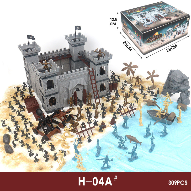 Ancient Knight Soldier Pirate Skeleton Legion Weapon Cavalry Minifigure Castle Kingdom Assembly Toy for Kidsren