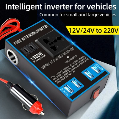 Car Inverter Converter 12V24V to 220V High Power Truck Car Charger Transformer Power Socket