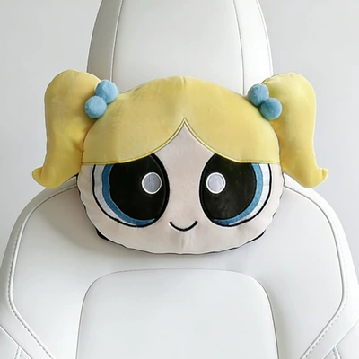 Little Policewoman Cartoon Cute Lady Car Headrest Comfortable Neck Pillow Cushion Personalized Stylish Car Headrest (Headrest) - bubble-headrest