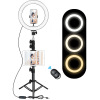 Amazon for 10 mobile phone live broadcast Annulus selfie Beauty LED fill-in light mobile phone Bracket customized