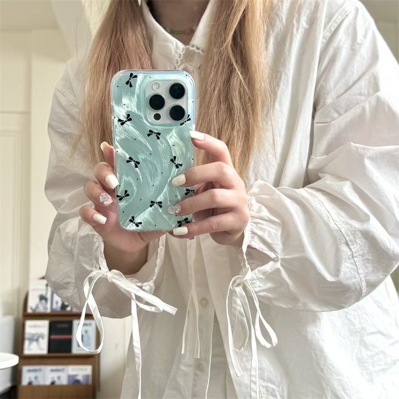 Hermoso estilo nacional buena suerte loto adecuado para 15Pro Max cuerda de mano iPhone14 Apple 13P funda para teléfono móvil 12 doble capa