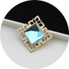 Square crystal from pearl, hair accessory, 12mm, wholesale