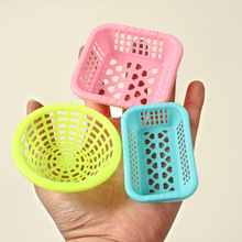 微缩食玩塑料篮子玩具模型娃娃屋餐厨玩具微缩场景造景摆件道具