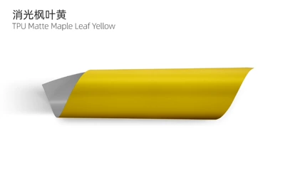 Color Change Film | Auto Color Change Film - matte-maple-leaf-yellow-tpu-matte-maple-leaf-yellow-tpu