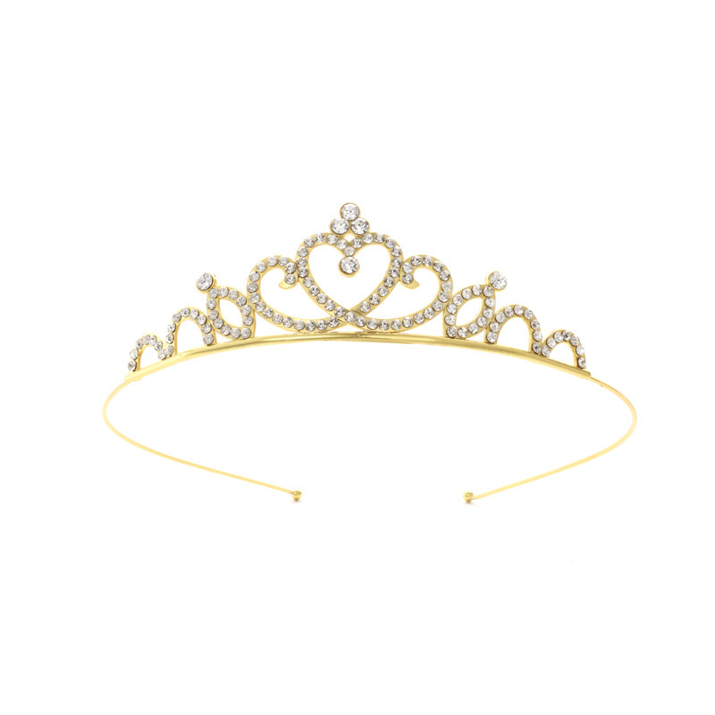 Diadema con Corona de Princesa Infantil de Metal Galvanizado para Cumpleaños y Fiestas image 57