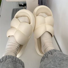 學生個性簡約純色涼拖鞋夏季女生時尚室內浴室居家軟厚底EVA鞋