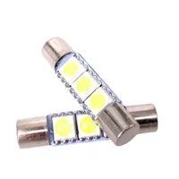 Плоская головка двойной заостренный T6-29MM 5050 3SMD зеркало солнцезащитный козырек свет автомобильный крытый свет 31 м