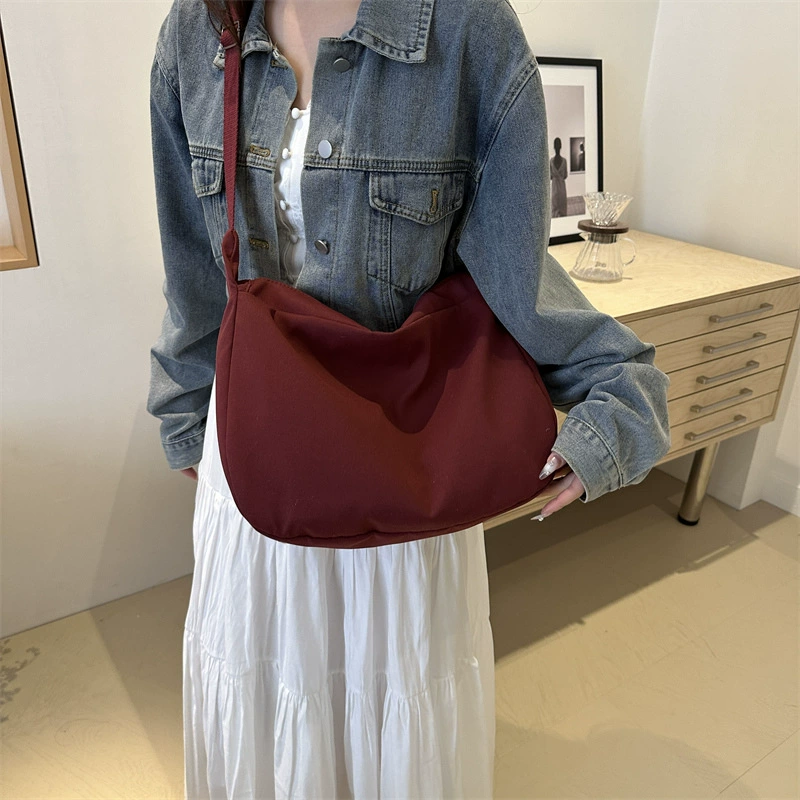 Capacious one-shoulder bag, shoulder bag, shopping bag, for students