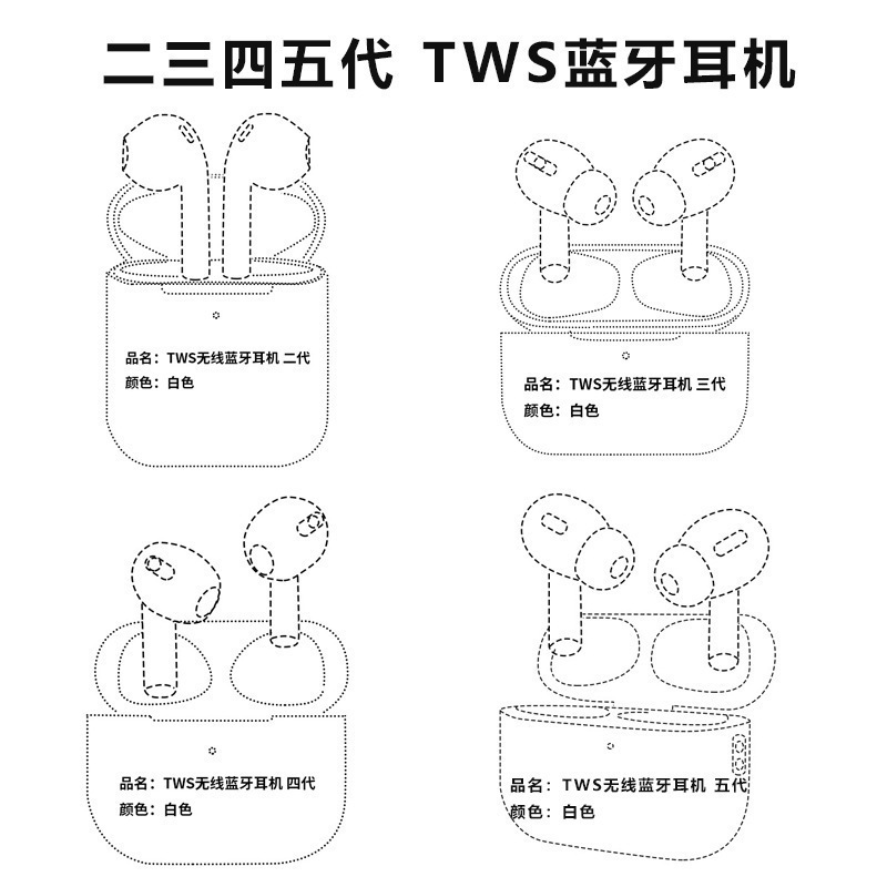 華強北pro二代三代四代五代絡達1562a適用安卓アップル無線bluetoothイヤホン|undefined