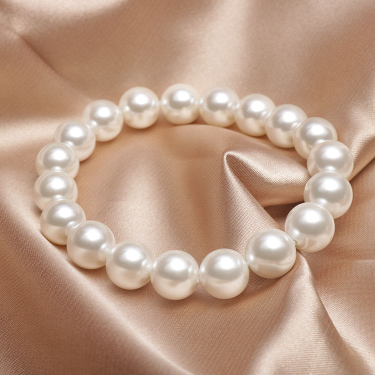 ins Bracelet Imitation Pearl Decorative Glass Pearl Bracelet Bead Jewelry Girlfriend Gift Bracelet Cyber Celebrity Bracelet