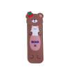 Polyurethane cartoon handheld belt, cute pencil case for elementary school students, with little bears, on elastic band