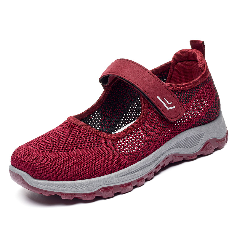 Zapatos de mujer transfronterizos zapatos casuales huecos zapatos de tejido único ligero zapatos transpirables zapatos de malla cómodos