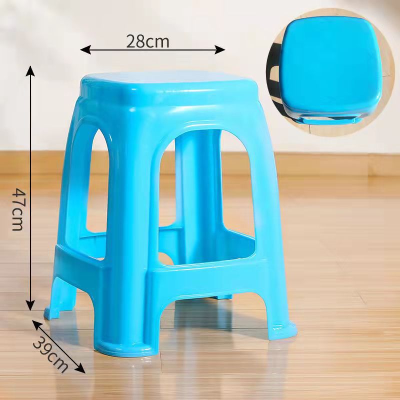 Taburetes de plástico gruesos taburetes altos caseros taburetes de goma cocinados taburetes taburetes de comedor para adultos taburetes de plástico cuadrados simples