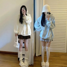 女装款卫衣便宜批发男女同款连帽卫衣毛线圈外贸尾货清仓直播引流