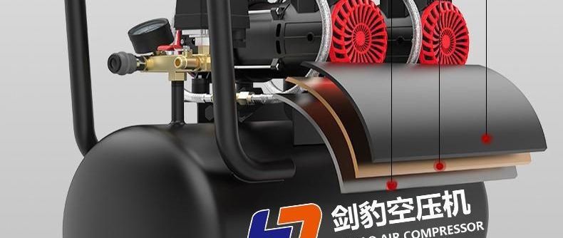 New air pump, air compressor, oil-free silent inflator, high-pressure air pump for woodworking, auto repair, and painting