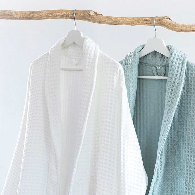 9ZRT Синьцзянский хлопок осень-зима четыре сезона весна-лето хлопок вафли халат быстро впитывает воду, сухие халаты для мужчин и женщин