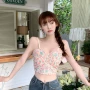 法式打底夏季碎花抹胸