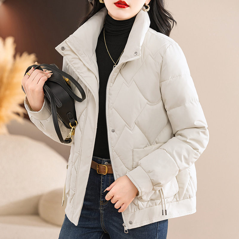 Comercio exterior ropa de algodón para mujeres 2025 nueva ropa de algodón corta de tamaño grande para mujeres chaqueta de invierno chaqueta de algodón pequeño lote image 8