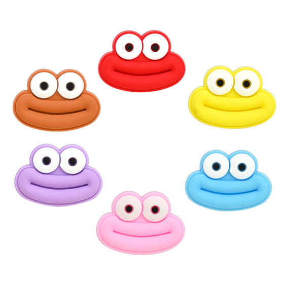 Funny big eye sausage mouth PVC soft glue patch accessories refrigerator sticker pen holder cartoon patch diy accessories
