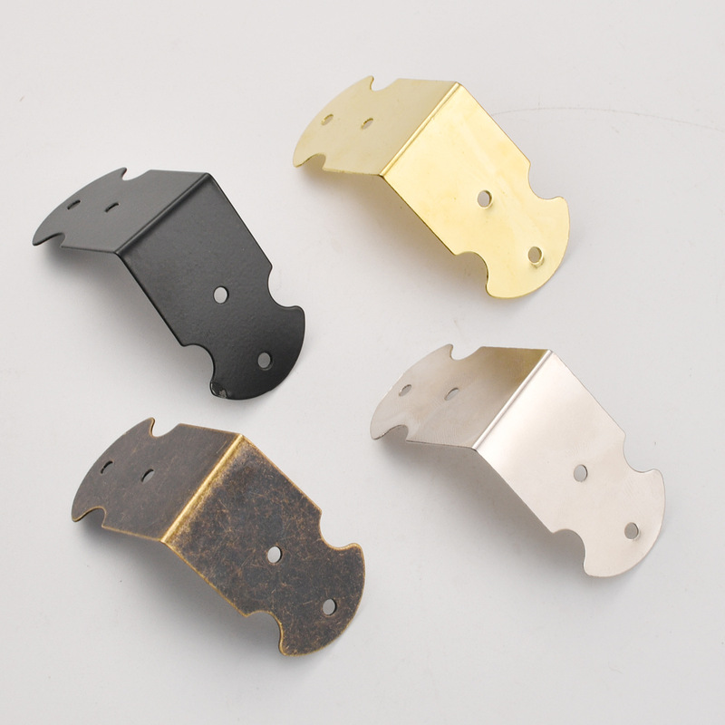 B- 047 antique copper box wooden box gift box decorative corner iron corner four side protection corner Code 42*25mm