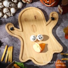 クリエイティブ木製クリスマストレイ子供お菓子菓子パンサプリメント皿サンタクロースヘラジカクリエイティブトレイ