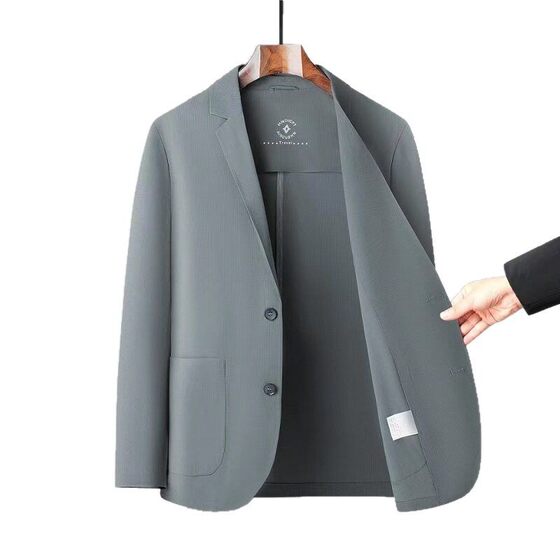 Men's Suit 2025 Spring and Autumn New Men's Middle-aged Lightweight Breathable Business Casual Sunscreen Suit Jacket
