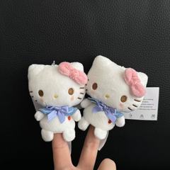 香港限定hellokitty包包挂件可爱手指套玩偶毛绒公仔kt钥匙扣批发