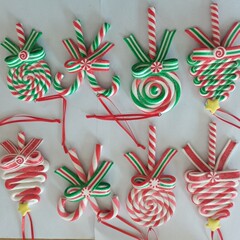 柔らかい陶杖キャンディー卸売りクリスマスケーキ柔らかい陶杖多スタイルクリスマスアクセサリー卸売り