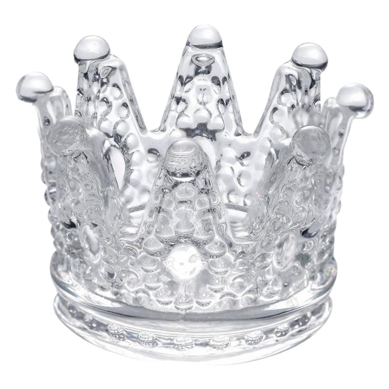 Manicura retro relieve corona titular de la pluma estilo japonés borde de oro cristal pluma titular cristal taza de lavado herramienta neto rojo