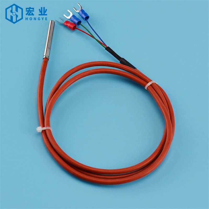 PT100 Платиновый термостойкий силиконовый провод водонепроницаемый зонд два три четыре провода wzp-035 датчик температуры