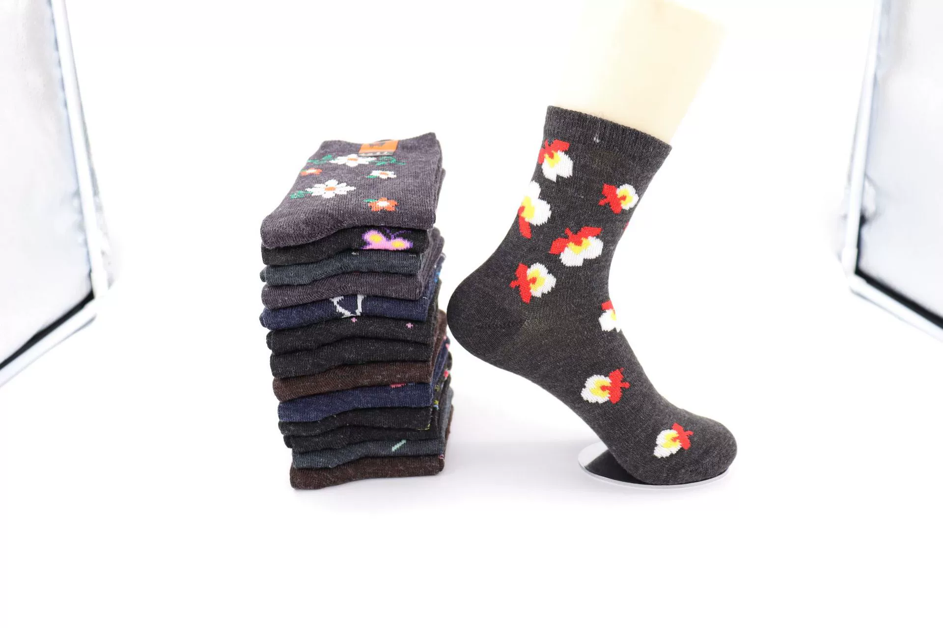 Men's demi-season wear-resistant keep warm socks for men and women, mid-length