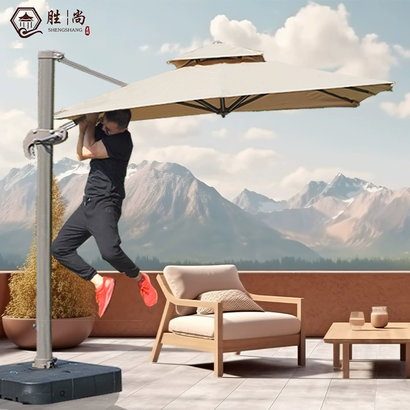 Открытый зонтик сад вилла терраса Римский зонтик квадратный стойло зонтик двор открытый зонтик большой зонтик