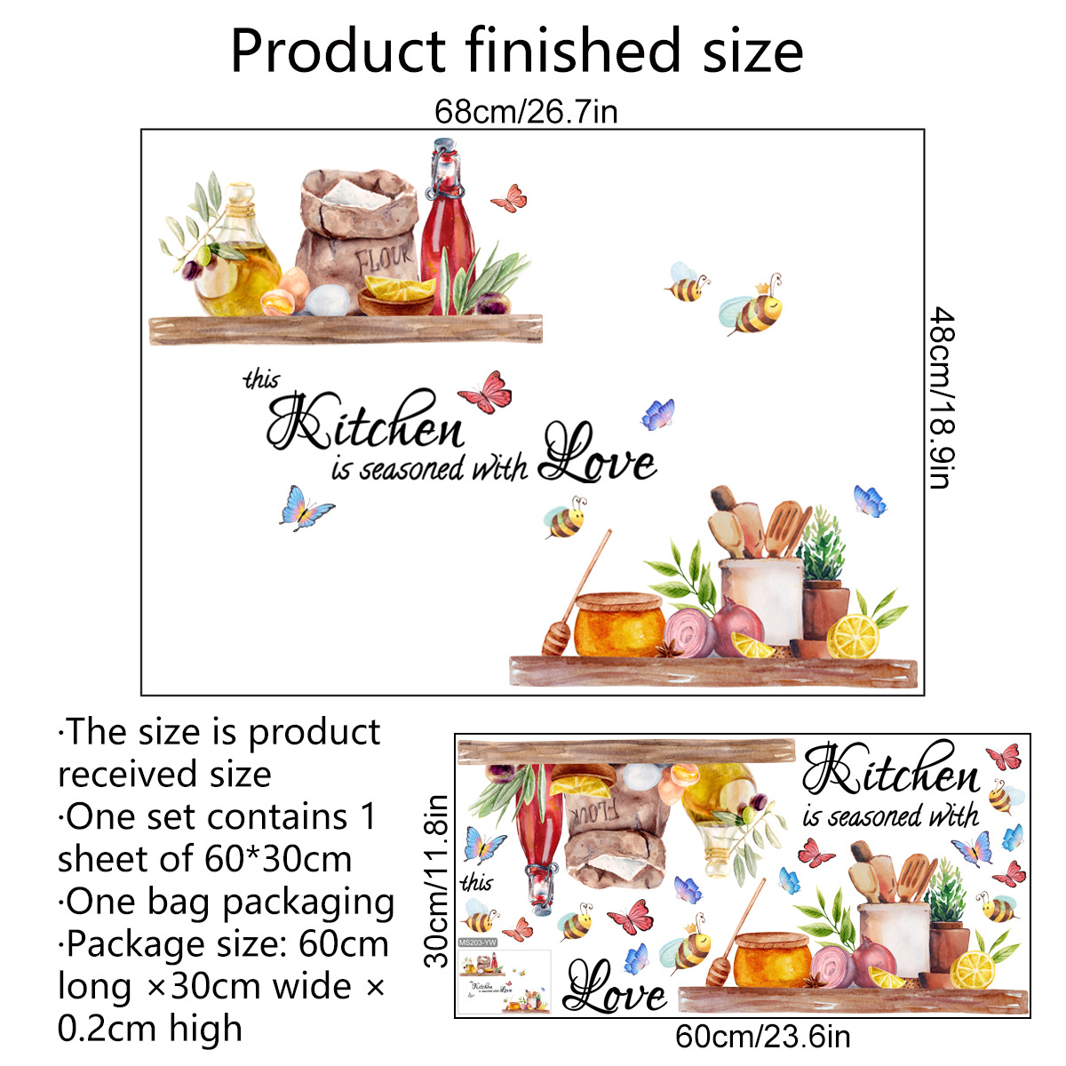 MS203-YW（30*60cm）