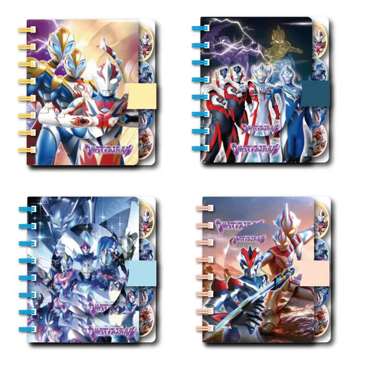 Cuaderno de Espiral A7 con Cierre Mágico y Páginas de Colores para Estudiantes