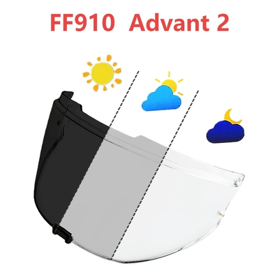 Dəbilqə (Kaska) aksesuarları | and Night Use, Ff910 Helmet Mirror - ff910-transparent-to-dark-black