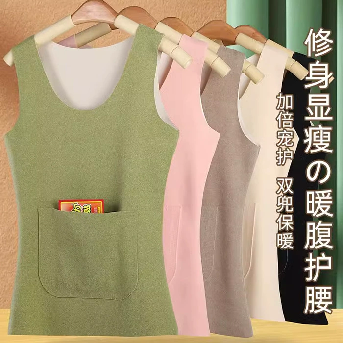 Теплый флисовый жилет больших размеров на осень и зиму с двойными карманами, бесшовный, термобелье.