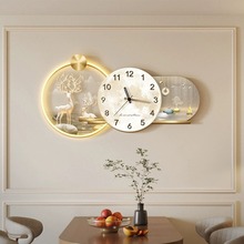 网红创意钟表挂钟客厅现代简约欧式轻奢家用时尚装饰挂墙静音时钟