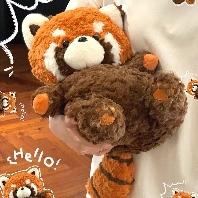 Cute Brown Little Raccoon Plush Toy Doll Pacifying Raccoon Doll Bed Sleeping Doll Birthday Gift for Women Cute Brown Little Raccoon Plush Toy Doll Pacifying Raccoon Doll Bed Sleeping Doll Birthday Gift for Women