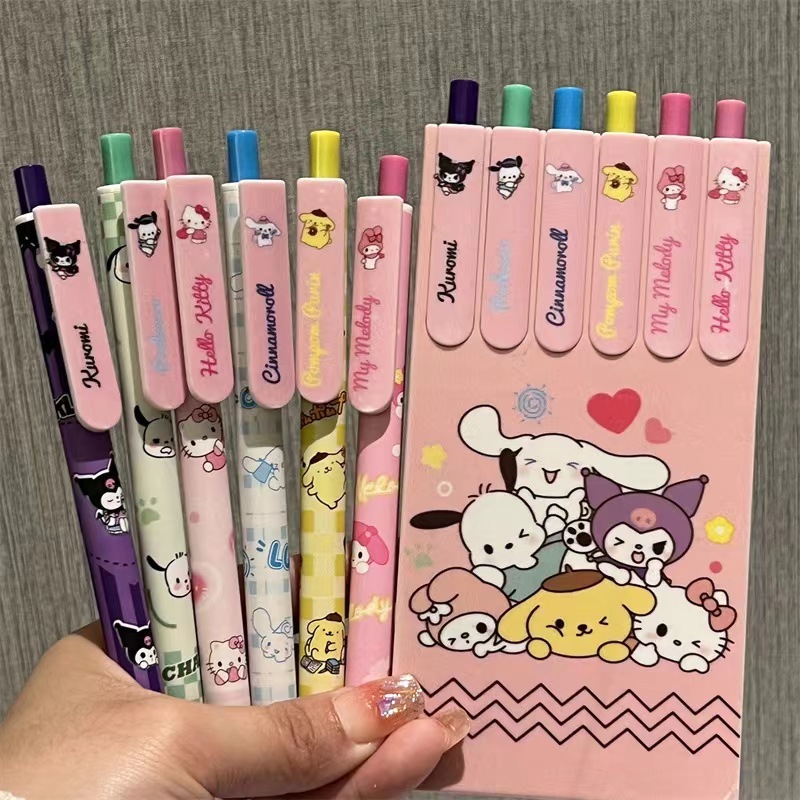 サンリオ ゲルペン インス風 高見えガールハート カーボンペン STヘッド 速乾 ブラック 高品質ペン 水性ペン|undefined