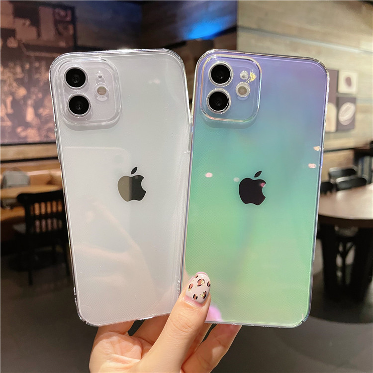 Transparent Colorful Laser Mobile Phone Case Wholesale Nihaojewelry display picture 3