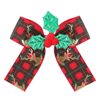 Christmas children's hairgrip with bow, cloth handmade, suitable for import