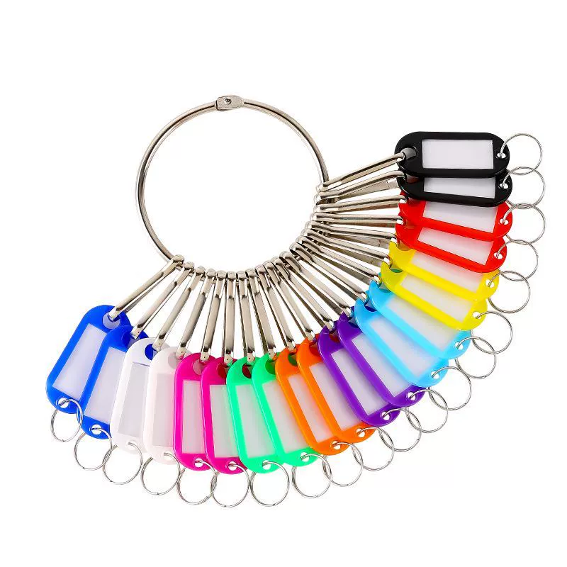 Metal keychain for keys, storage system with zipper